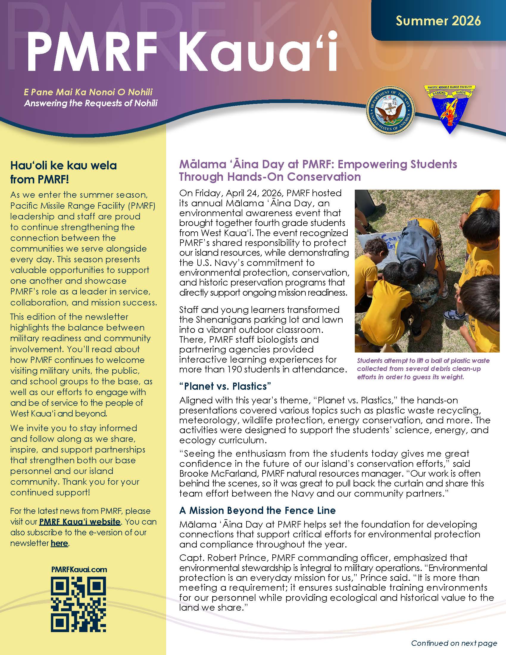 PMRF Kauai Newsletter #5